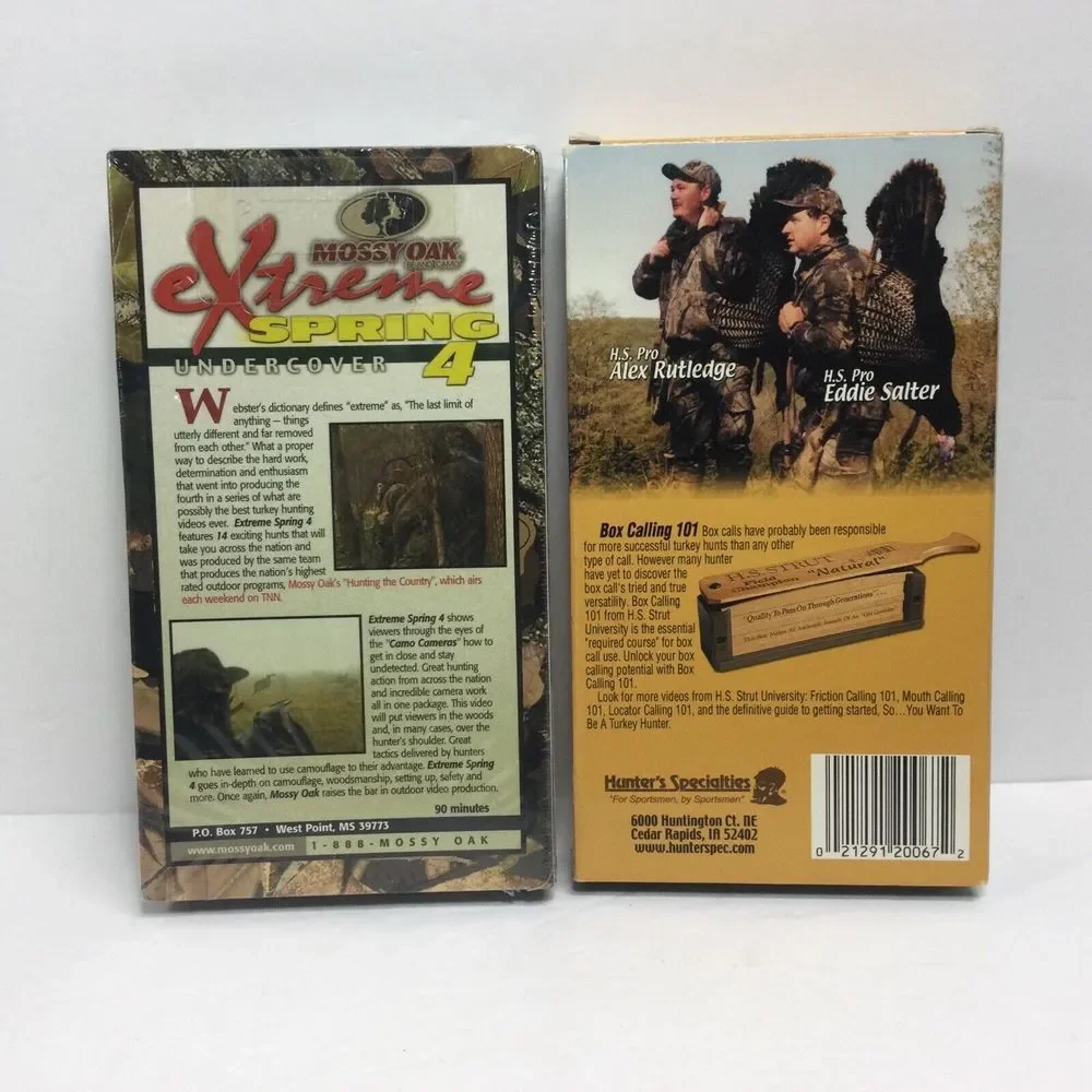 Mossy Oak‎ eXtreme Spring II Turkey Hunting VHS Tape NEW & Box Calling 101